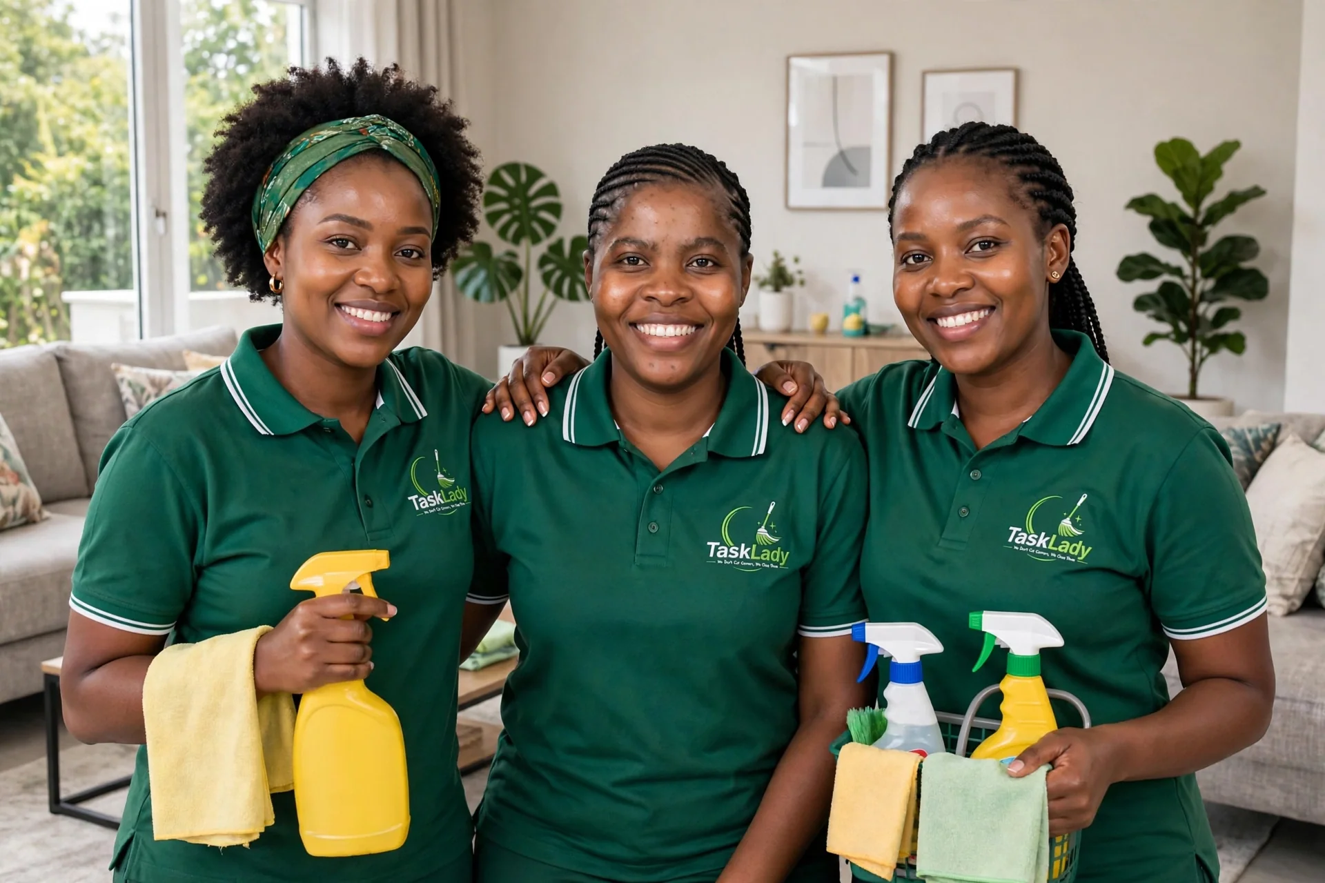 Professional cleaning service team